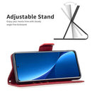 For Xiaomi 12 Pro Lambskin Texture Pure Color Leather Phone Case(Red)