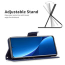For Xiaomi 12 Pro Lambskin Texture Pure Color Leather Phone Case(Blue)