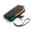For Samsung Galaxy A13 4G DG.MING Retro Oil Edge Flip Leather Phone Case(Black)