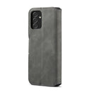 For Samsung Galaxy A13 4G DG.MING Retro Oil Edge Flip Leather Phone Case(Grey)