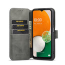 For Samsung Galaxy A13 4G DG.MING Retro Oil Edge Flip Leather Phone Case(Grey)