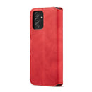 For Samsung Galaxy A13 4G DG.MING Retro Oil Edge Flip Leather Phone Case(Red)