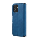 For Samsung Galaxy A13 4G DG.MING Retro Oil Edge Flip Leather Phone Case(Blue)
