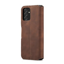 For Samsung Galaxy A13 4G DG.MING Retro Oil Edge Flip Leather Phone Case(Coffee)