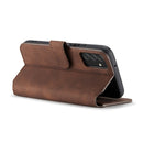 For Samsung Galaxy A13 4G DG.MING Retro Oil Edge Flip Leather Phone Case(Coffee)