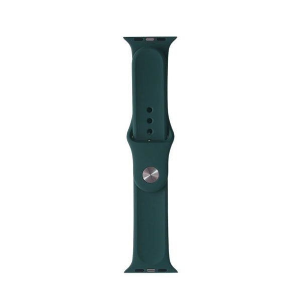 For Apple Watch Series 7 41mm / 6 & SE & 5 & 4 40mm / 3 & 2 & 1 38mm Mutural Liquid Silicone Watch Band(Green)