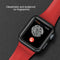 For Apple Watch Series 7 41mm / 6 & SE & 5 & 4 40mm / 3 & 2 & 1 38mm Mutural Liquid Silicone Watch Band(Watermelon Red)