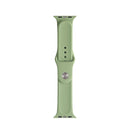 For Apple Watch Series 7 41mm / 6 & SE & 5 & 4 40mm / 3 & 2 & 1 38mm Mutural Liquid Silicone Watch Band(Mint Green)