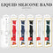 For Apple Watch Series 7 41mm / 6 & SE & 5 & 4 40mm / 3 & 2 & 1 38mm Mutural Liquid Silicone Watch Band(Red)