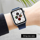 For Apple Watch Series 7 41mm / 6 & SE & 5 & 4 40mm / 3 & 2 & 1 38mm Mutural Liquid Silicone Watch Band(Red)