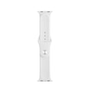 For Apple Watch Series 7 41mm / 6 & SE & 5 & 4 40mm / 3 & 2 & 1 38mm Mutural Liquid Silicone Watch Band(White)