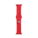 For Apple Watch Series 7 45mm / 6 & SE & 5 & 4 44mm / 3 & 2 & 1 42mm Mutural Liquid Silicone Watch Band(Red)