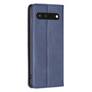 For Google Pixel 7 5G Prismatic Invisible Magnetic Leather Phone Case(Blue)