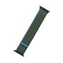 For Apple Watch Series 7 45mm / 6 & SE & 5 & 4 44mm / 3 & 2 & 1 42mm Mutural Nylon Watch Band(Dark Olive Green)