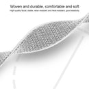 For Apple Watch Series 7 45mm / 6 & SE & 5 & 4 44mm / 3 & 2 & 1 42mm Mutural Nylon Watch Band(Charcoal Color)
