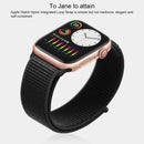 For Apple Watch Series 7 45mm / 6 & SE & 5 & 4 44mm / 3 & 2 & 1 42mm Mutural Nylon Watch Band(Plum color)