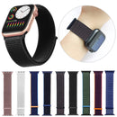 For Apple Watch Series 7 45mm / 6 & SE & 5 & 4 44mm / 3 & 2 & 1 42mm Mutural Nylon Watch Band(Charcoal Color)