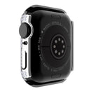 Diamond PC + Tempered Glass Watch Case For Apple Watch Series 3&2&1 38mm(Silver)