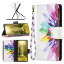 For Xiaomi Redmi 10C Colored Drawing Pattern Zipper Leather Phone Case(Sun Flower)