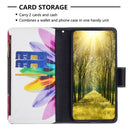 For Xiaomi Redmi 10C Colored Drawing Pattern Zipper Leather Phone Case(Sun Flower)