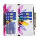 For Xiaomi Redmi 10C Colored Drawing Pattern Zipper Leather Phone Case(Sun Flower)