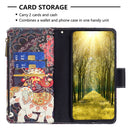 For Xiaomi Redmi 10C Colored Drawing Pattern Zipper Leather Phone Case(Flower Elephants)