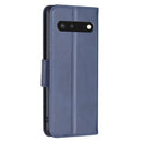 For Google Pixel 7 5G Lambskin Texture Pure Color Leather Phone Case(Blue)