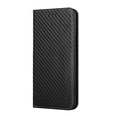 For Samsung Galaxy A13 5G Carbon Fiber Texture Flip Holder Leather Phone Case(Black)
