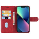 Leather Phone Case For iPhone 14(Red)