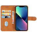 Leather Phone Case For iPhone 14(Brown)