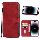 Leather Phone Case For iPhone 14 Pro(Red)