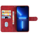 Leather Phone Case For iPhone 14 Pro(Red)
