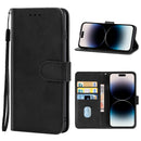 Leather Phone Case For iPhone 14 Pro(Black)