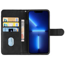 Leather Phone Case For iPhone 14 Pro(Black)