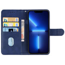 Leather Phone Case For iPhone 14 Pro(Blue)