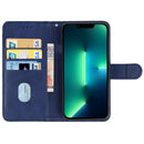 Leather Phone Case For iPhone 14 Pro Max(Blue)
