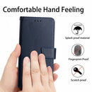 For OPPO Realme 8 5G Genuine Leather Fingerprint-proof Horizontal Flip Phone Case(Blue)