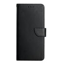 For OPPO Realme C31 Genuine Leather Fingerprint-proof Horizontal Flip Phone Case(Black)