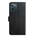 For OPPO Realme C31 Genuine Leather Fingerprint-proof Horizontal Flip Phone Case(Black)