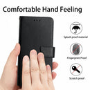 For OPPO Realme C31 Genuine Leather Fingerprint-proof Horizontal Flip Phone Case(Black)