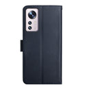 For Xiaomi 12 Genuine Leather Fingerprint-proof Horizontal Flip Phone Case(Blue)
