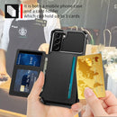 For Samsung Galaxy S21 5G Magnetic Wallet Card Bag Leather Phone Case(Black)