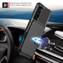 For Samsung Galaxy S21 5G Magnetic Wallet Card Bag Leather Phone Case(Black)
