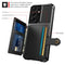 For Samsung Galaxy S21 Ultra 5G Magnetic Wallet Card Bag Leather Phone Case(Black)