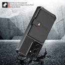 For Samsung Galaxy S21 Ultra 5G Magnetic Wallet Card Bag Leather Phone Case(Black)