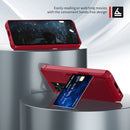 For Samsung Galaxy S21 Ultra 5G Magnetic Wallet Card Bag Leather Phone Case(Red)