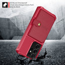 For Samsung Galaxy S21 Ultra 5G Magnetic Wallet Card Bag Leather Phone Case(Red)