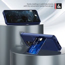 For Samsung Galaxy S21 Ultra 5G Magnetic Wallet Card Bag Leather Phone Case(Navy Blue)