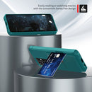 For Samsung Galaxy S21 Ultra 5G Magnetic Wallet Card Bag Leather Phone Case(Cyan)