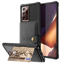 For Samsung Galaxy Note20 Ultra Magnetic Wallet Card Bag Leather Phone Case(Black)